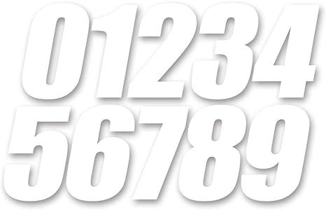 D'cor Visuals 45-16-9 Number 9 (White 6"), 3 Pack, 1 Pack