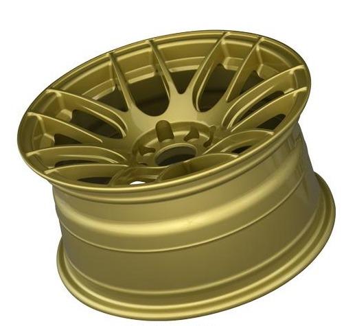 FR SPORT XXR 530 Gold Wheel 8.25x17 +25 5x100,5x114.3 - View 2