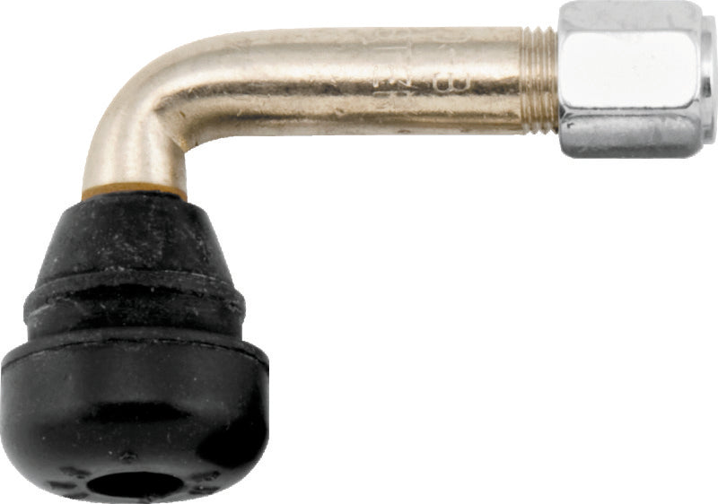 BikeMaster Valve Stem 90Deg Chrome w/Rubber Ea 151415