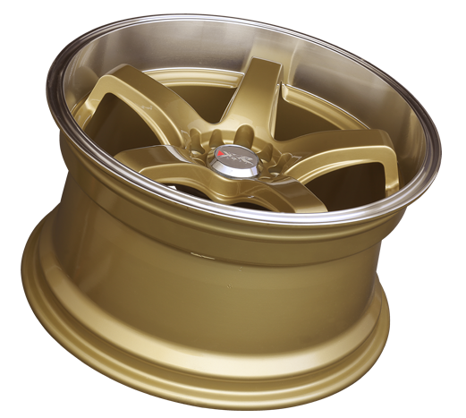 FR SPORT XXR 555 Wheel Hyper Gold / Machined Lip 18x10 +25 5x100,5x114.3 - View 2