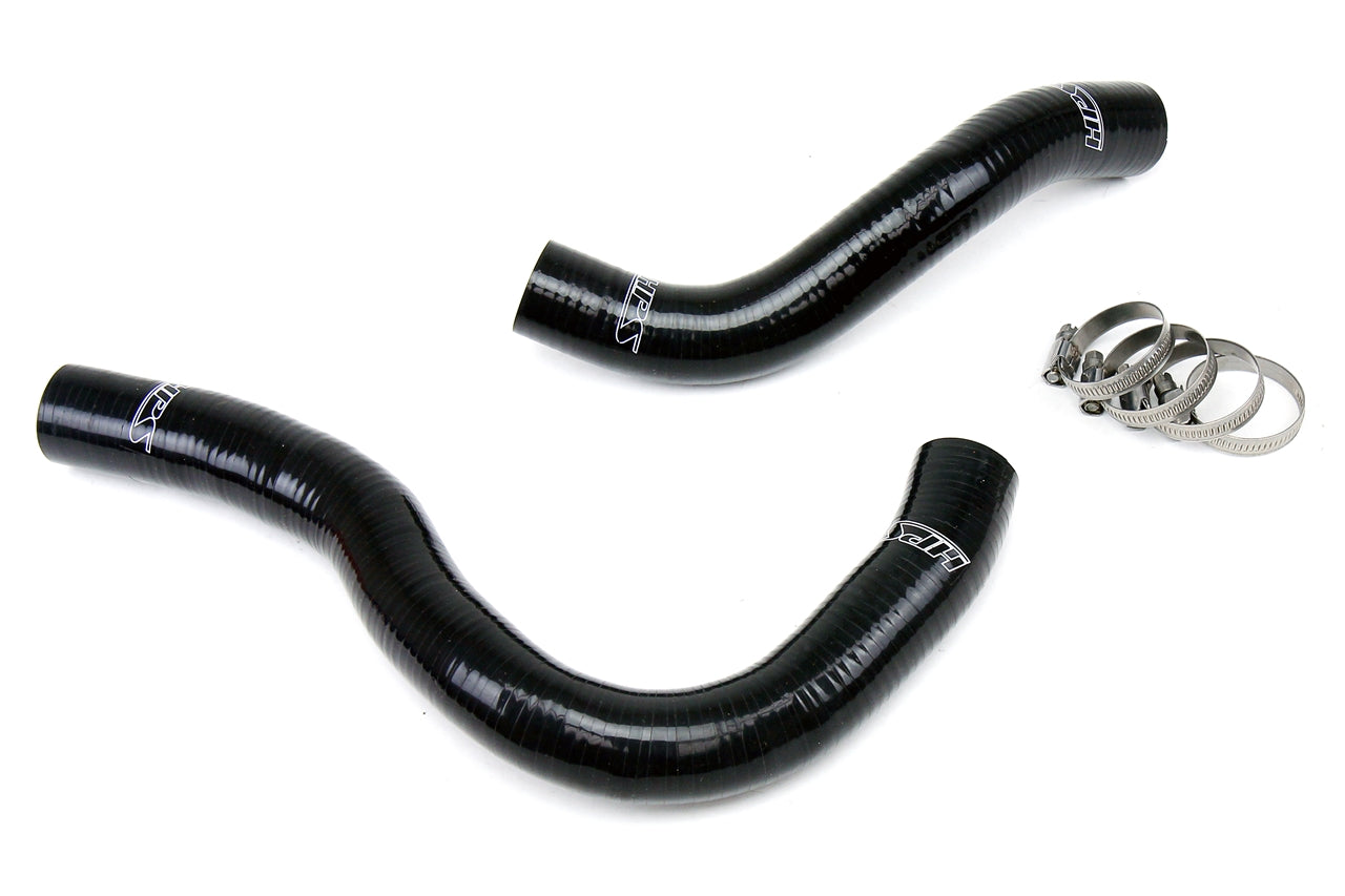 HPS Performance Products HPS Black Reinforced Silicone Radiator Hose Kit Coolant Honda 02-05 Civic Si
