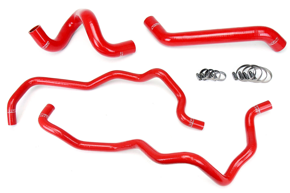 FR SPORT HPS Performance HPS Red Reinforced Silicone Radiator + Heater Hose Kit Jeep 07-11...