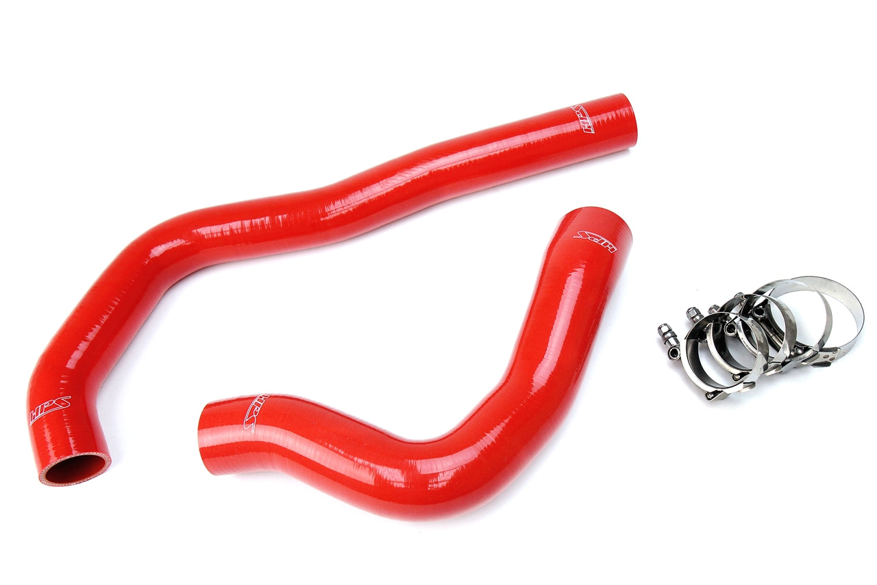 HPS Performance HPS Red Reinforced Silicone Radiator Hose Kit Coolant Dodge 99-02 Ram Pickup 5.9L Diesel Cummins