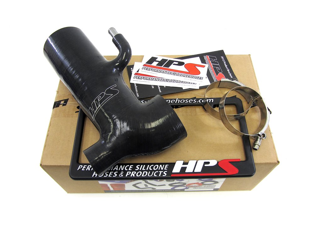 FR SPORT HPS Black Reinforced Silicone Post MAF Air Intake Hose Kit - Retain Stock Sound Tube...