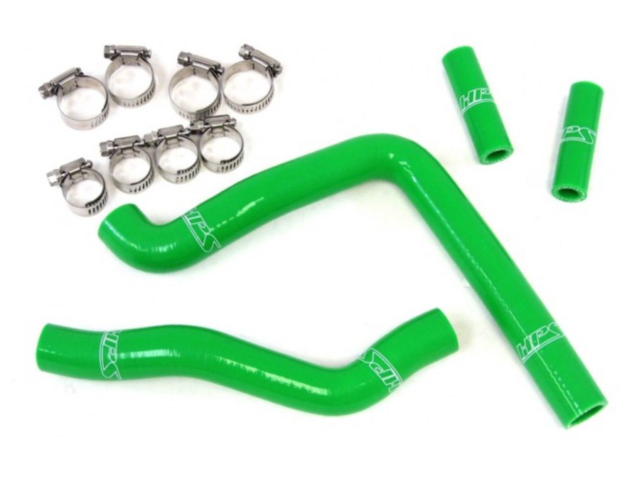 HPS Performance HPS Green Reinforced Silicone Radiator Hose Kit Kawasaki 05-08 KX250