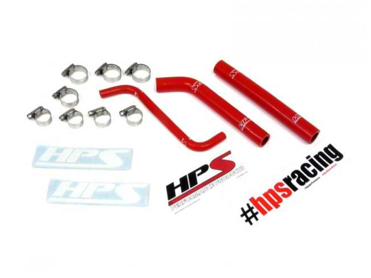 HPS Performance HPS Red Reinforced Silicone Radiator Hose Kit Honda 04-09 TRX450R