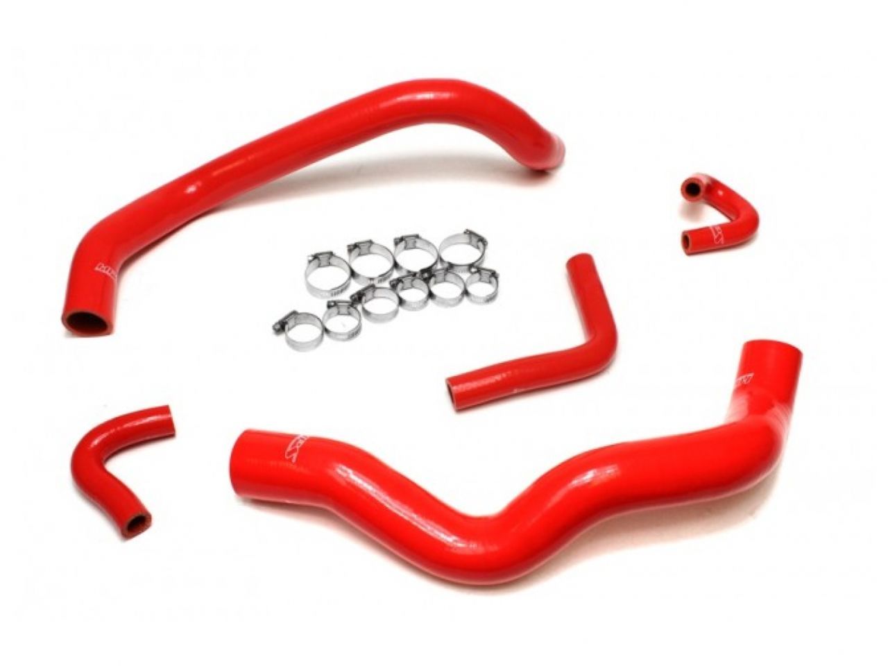 HPS Performance HPS Red Reinforced Silicone Radiator and Heater Hose Kit Coolant Ford 01-04 Mustang 3.8L 3.9L V6