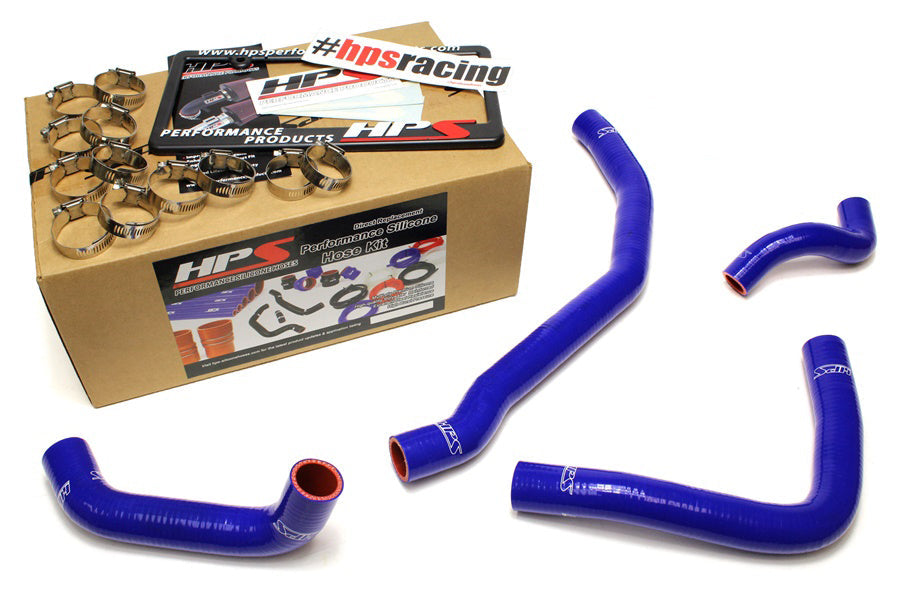 HPS Performance Products HPS Blue Reinforced Silicone Radiator Coolant Hose Kit (4pc set) rear engine Toyota 90-99 MR2 3SGTE Turbo
