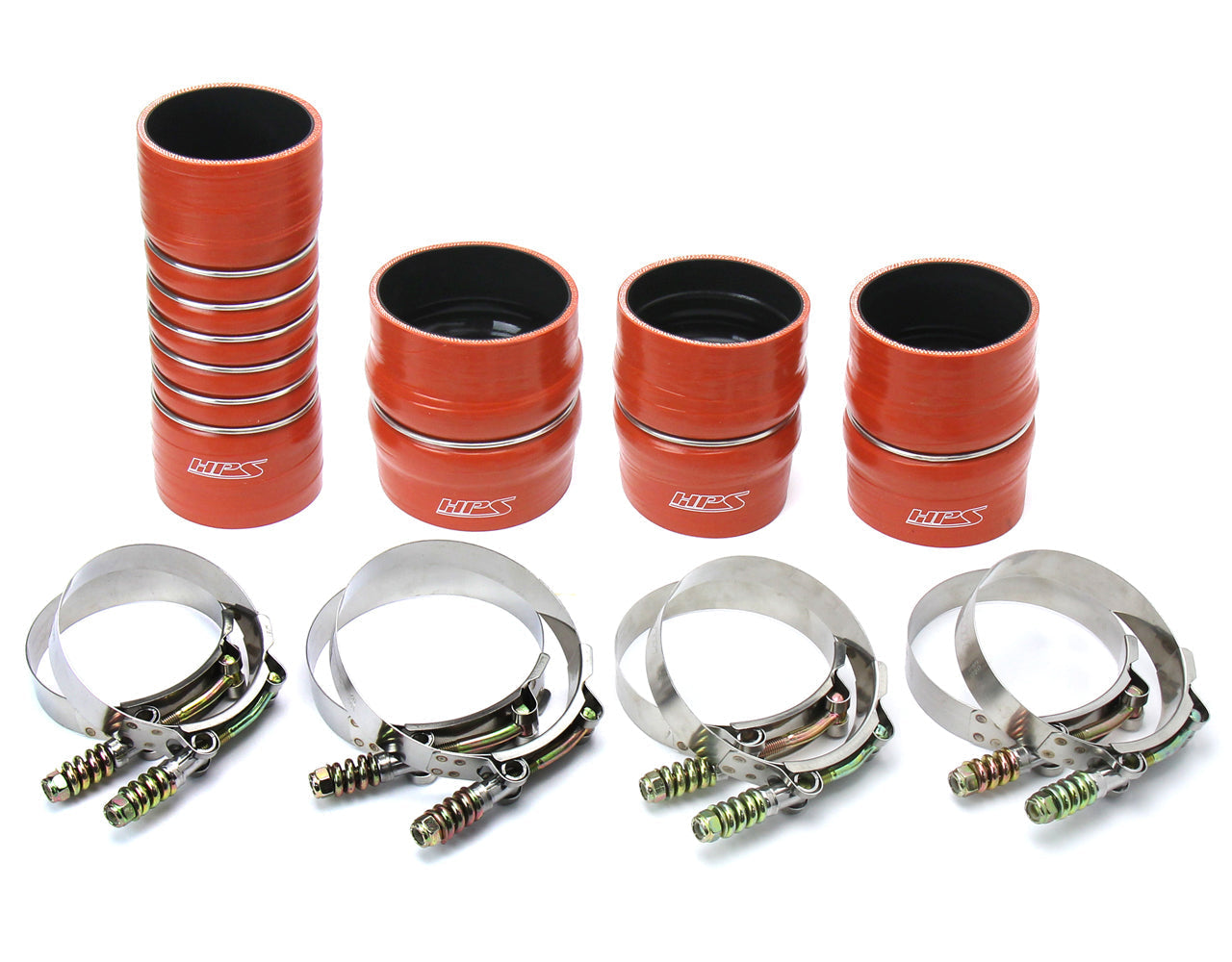 HPS Performance HPS High Temp Aramid Reinforced Silicone Intercooler Hose Boots Kit Dodge 2007-2009 Ram 2500/3500 Pickup 6.7L Cummins Diesel