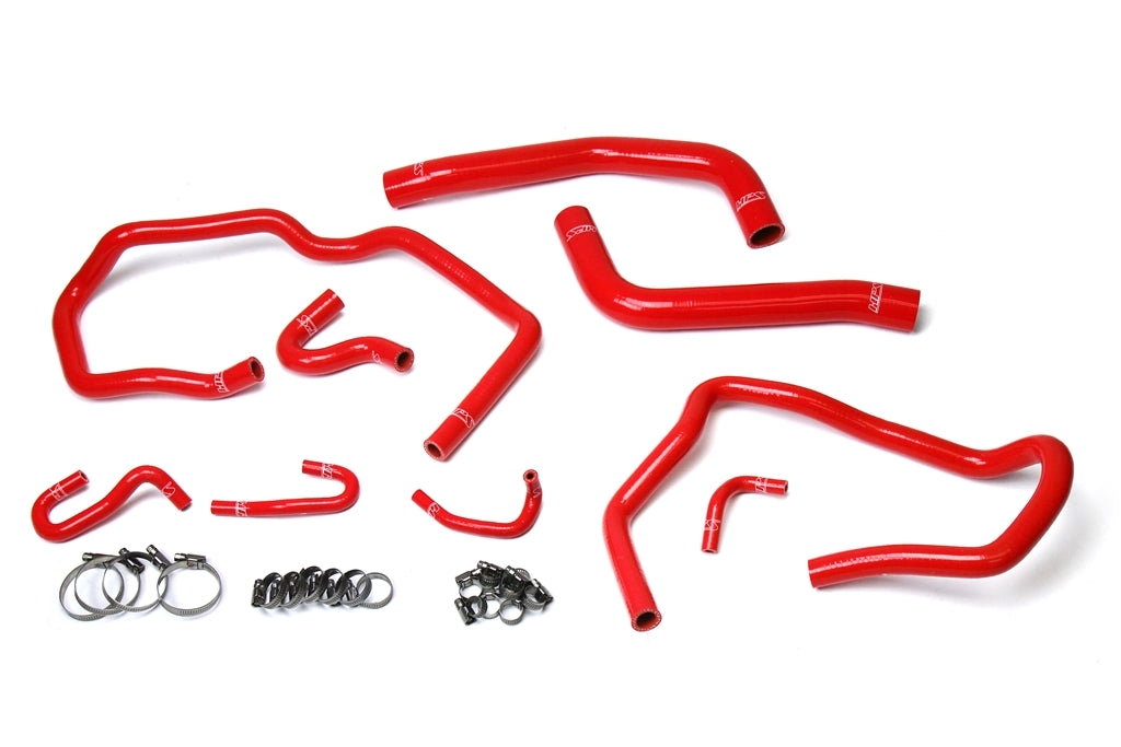 FR SPORT HPS Performance HPS Reinforced Red Silicone Radiator + Heater Hose Kit Coolant Toyota...