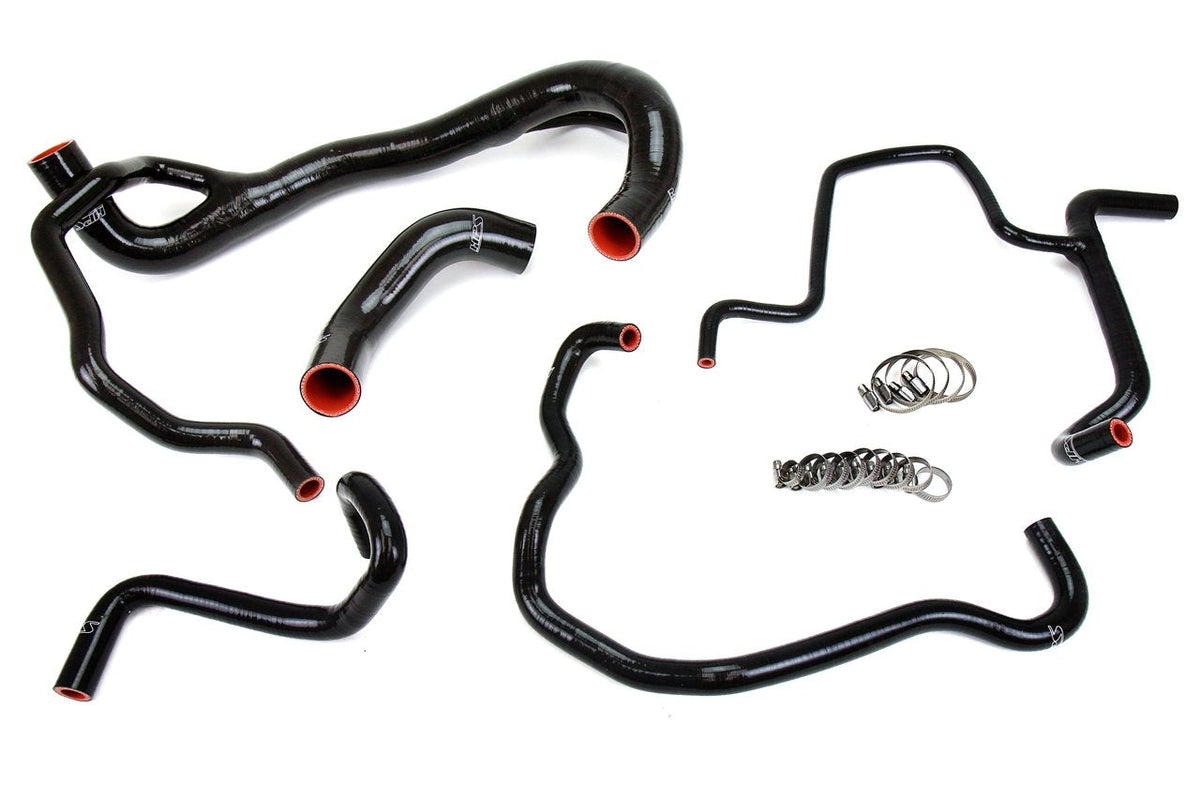 FR SPORT HPS Black Reinforced Silicone Radiator + Heater Hose Kit Coolant Dodge 15-18 Charger SRT...