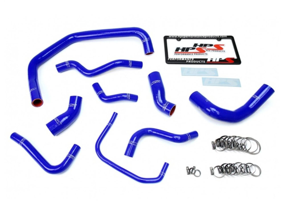 FR SPORT HPS Performance Products HPS Blue Reinforced Silicone Radiator Hose Kit Coolant Ford...