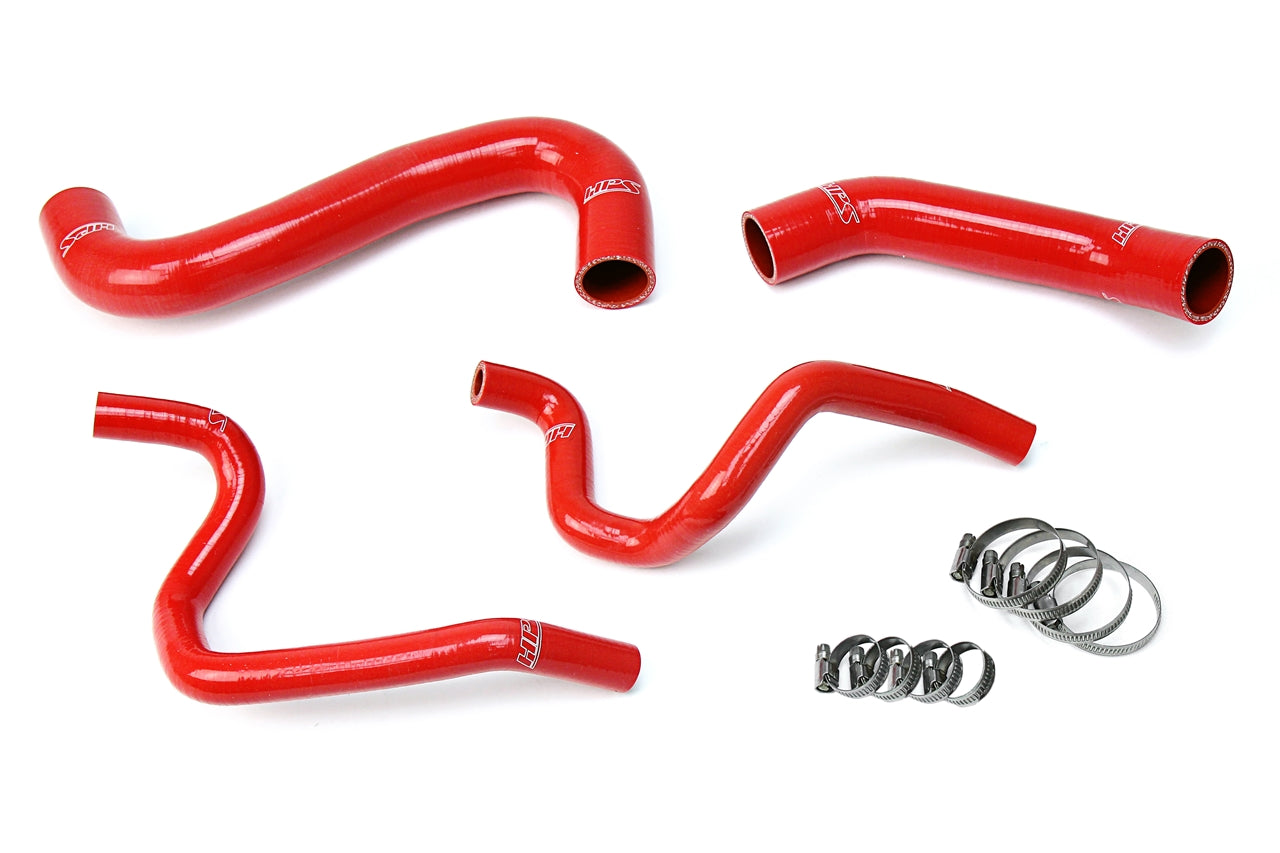 HPS Performance HPS Red Reinforced Silicone Radiator + Heater Hose Kit Subaru 2002 Impreza 2.5L Non Turbo Left Hand Drive