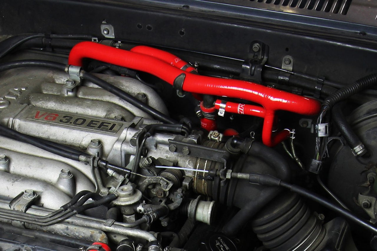 FR SPORT HPS Silicone Heater Coolant Hose Kit Toyota 1989-1992 4Runner 3.0L V6 with Rear Heater...