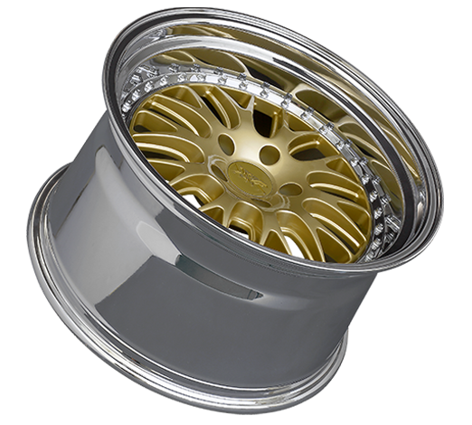 FR SPORT XXR 570 Wheel Hyper Gold / Platinum Lip 18x9.5 +35 5x100 - View 2