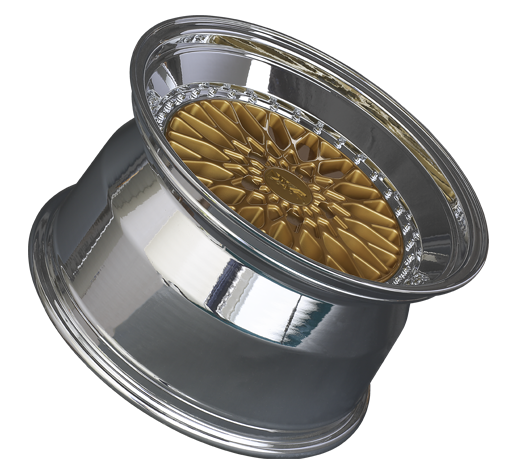 XXR 576 Wheel Hyper Gold / Platinum Lip 18x9 +30 5x120