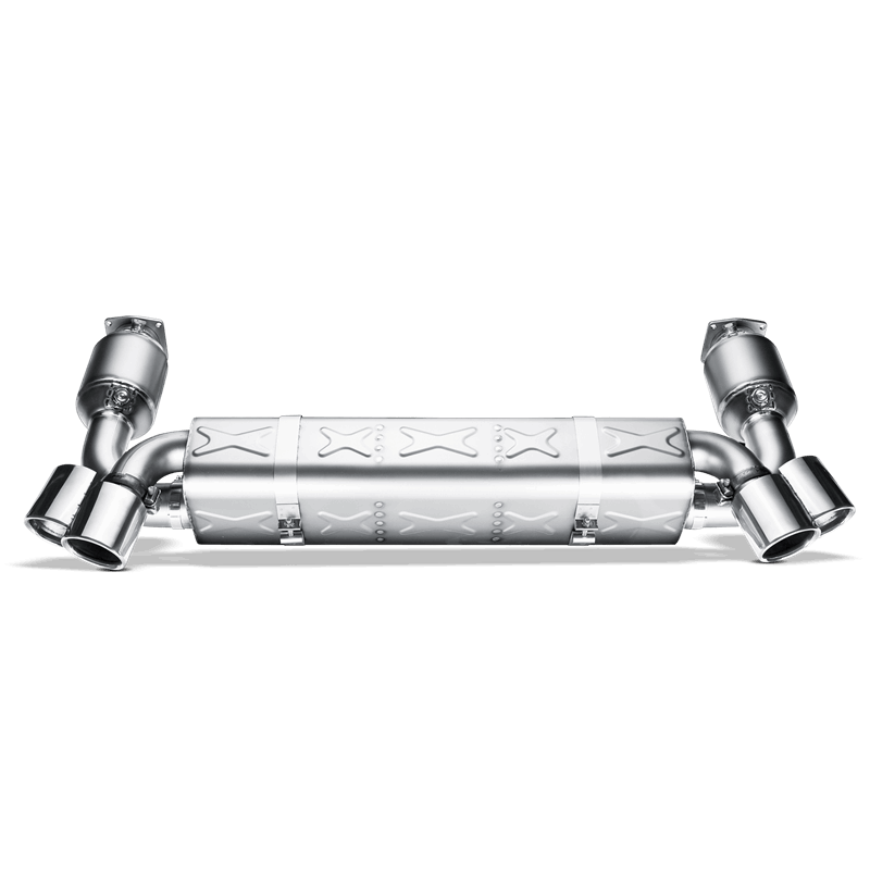 Akrapovic 06-09 Porsche 911 Turbo Slip-On Line (Titanium) w/ Titanium Tips S-PO997T
