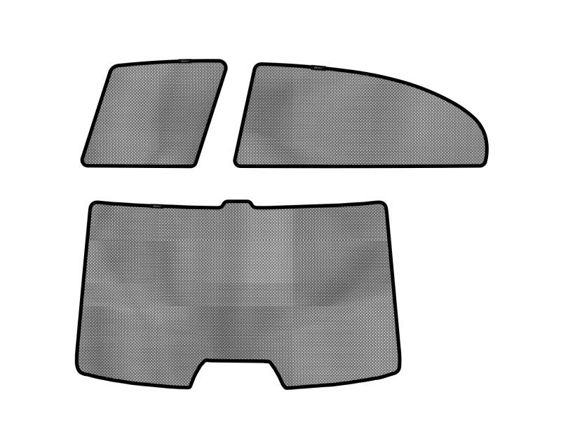 3D MAXpider 2006-2011 Honda Civic Sedan Black Sun Shades - Complete Set S1HD0120