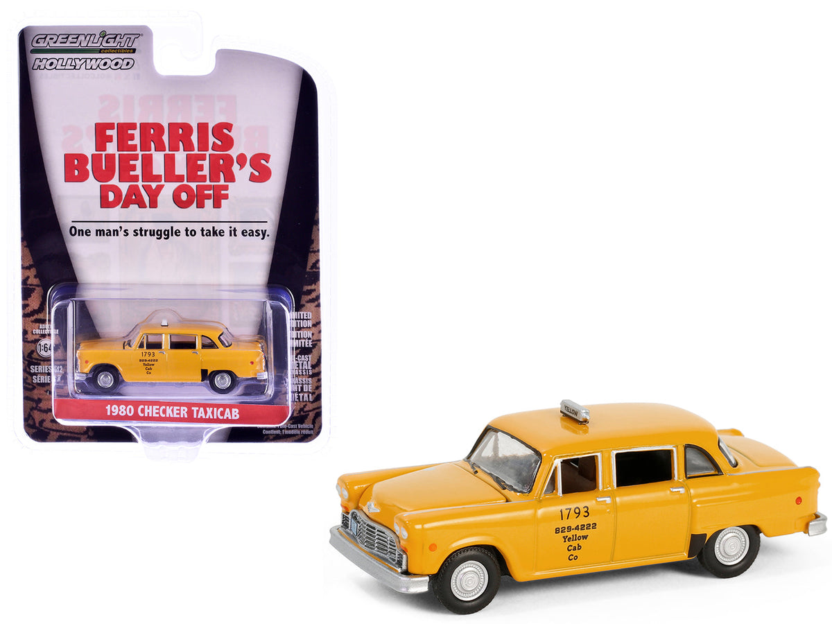 Rapid Vehicles 1980 Checker Taxicab "Yellow Cab Co. #1793" Yellow "Ferris Bueller's Day Off"...