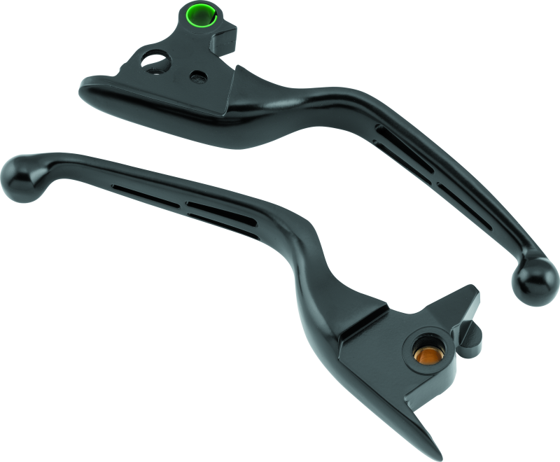 Bikers Choice Lever Set Slotted Blk 482143