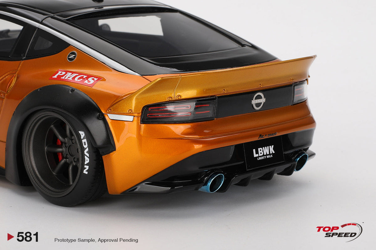 STM Diecast Topspeed 2023 Nissan Fairlady Z (RZ34) #23 LB Nation Works LB Gold 1:18 - View 6