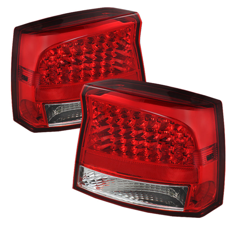 FR SPORT SPYDER Xtune Dodge Charger 06-08 LED Tail Lights Red Clear ALT-JH-DCH05-LED-RC 5070821