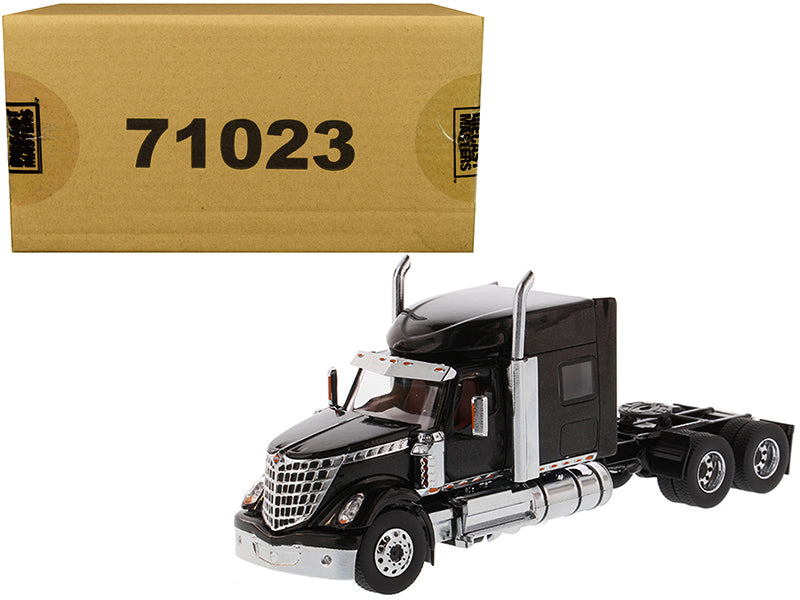 International LoneStar Sleeper Cab Truck Tractor Black 1/50 Diecast Model by Diecast Masters free shipping USA