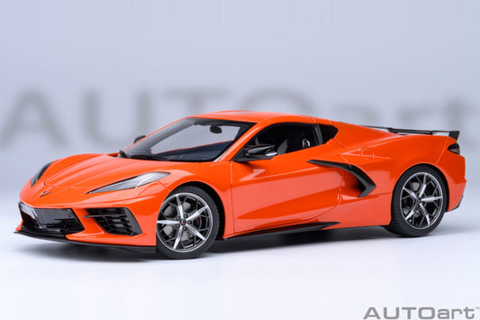 STM Diecast AUTOart Chevy Corvette C8 Z51 Sebring Orange 1:18 - View 2