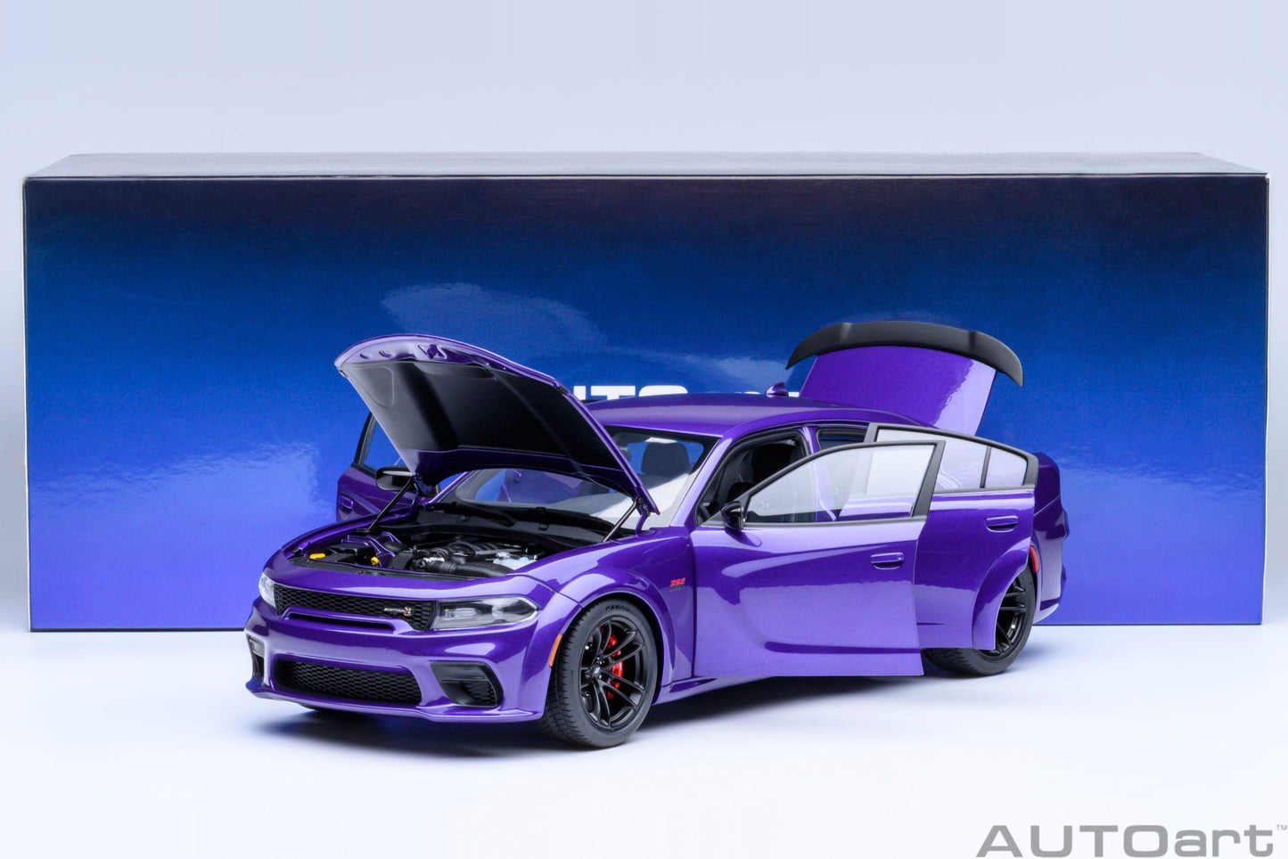 AUTOart Dodge Charger R/T Scat Pack Widebody Plum Crazy Purple 1:18