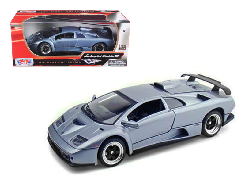 Lamborghini Diablo GT Silver 1/18 Diecast Model Car by Motormax free shipping USA