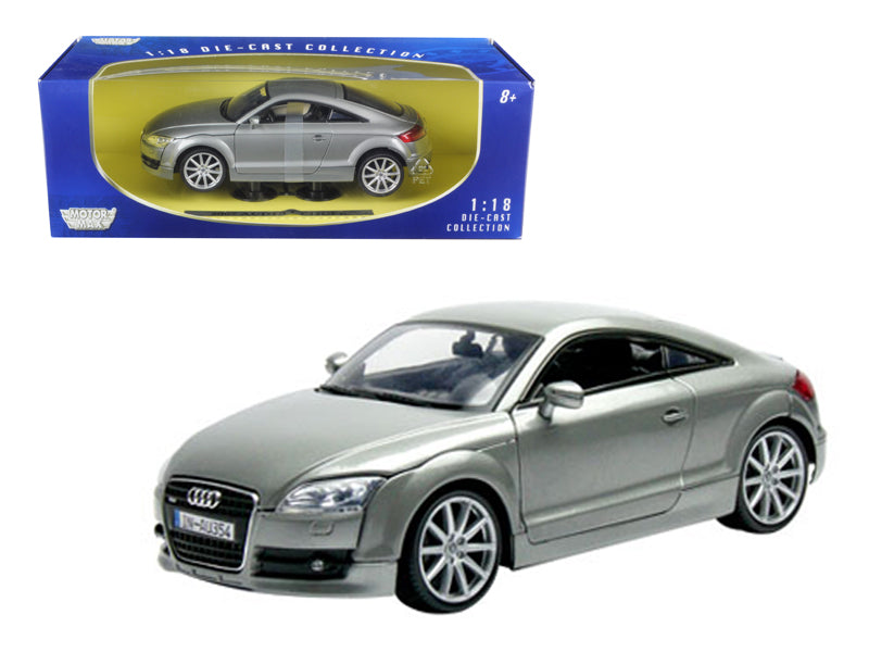 2007 Audi TT Coupe Grey 1/18 Diecast Car Model by Motormax free shipping USA