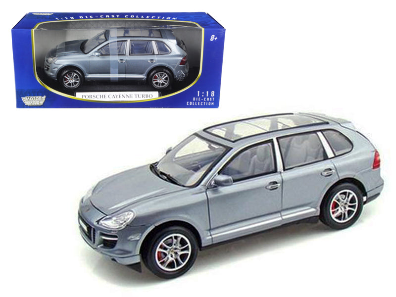 2008 Porsche Cayenne Turbo Silver 1/18 Diecast Model Car by Motormax free shipping USA