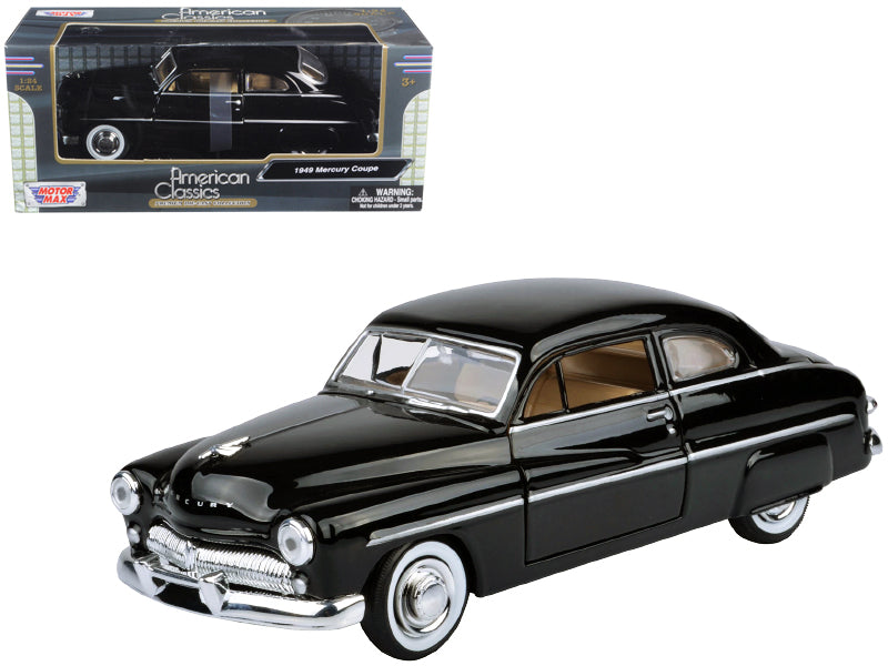 1949 Mercury Black 1/24 Diecast Model Car by Motormax free shipping USA
