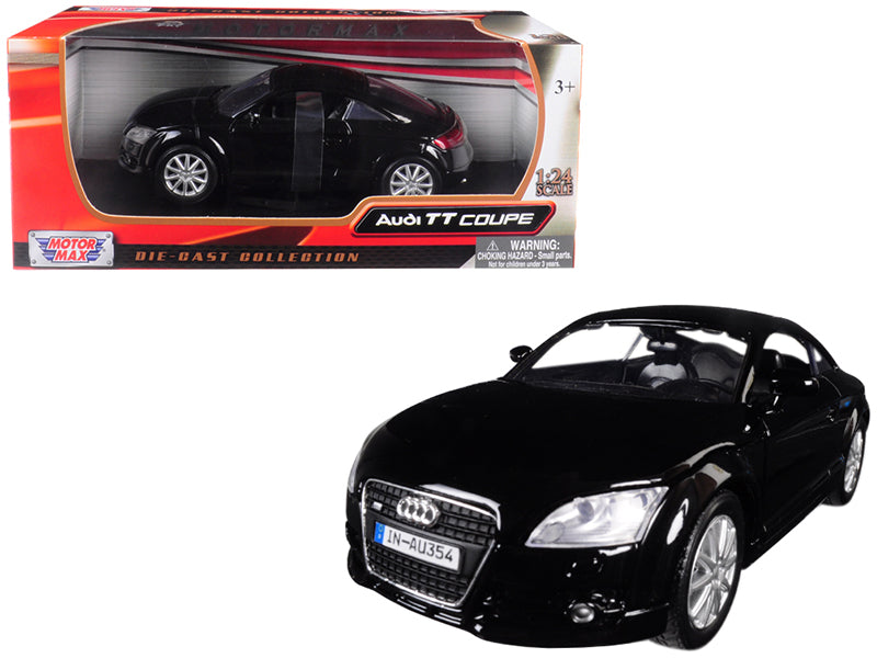 Audi TT Coupe Black 1/24 Diecast Model Car by Motormax free shipping USA