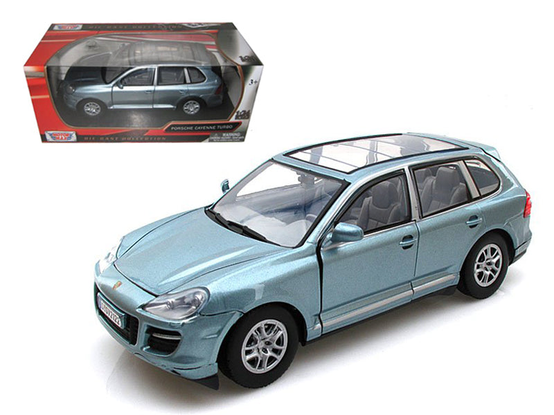 Porsche Cayenne Turbo Grey 1/24 Diecast Car Model by Motormax free shipping USA