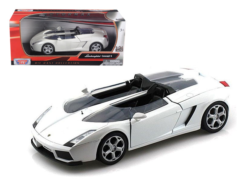 Lamborghini Concept S White 1/24 Diecast Car Model by Motormax free shipping USA
