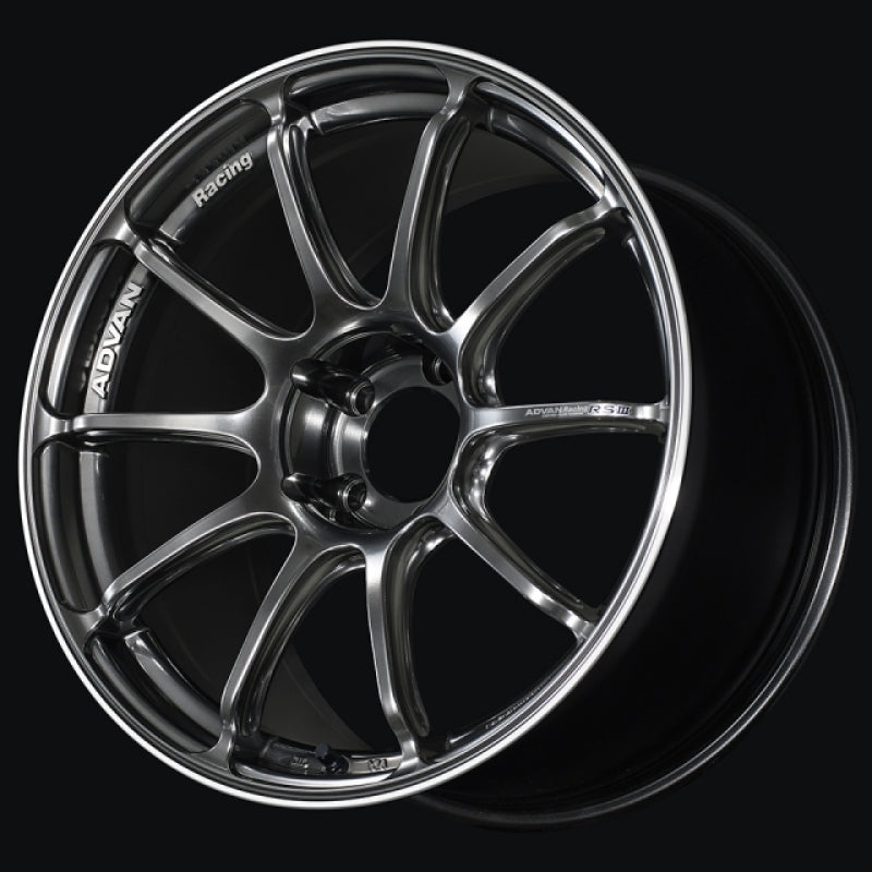 Advan RSIII 18x8.5 +38mm 5-14.3 Hyper Black & Ring Wheel YA38H38EHBR