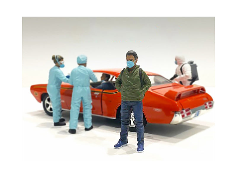 Hazmat Crew Figurine V for 1/18 Scale Models by American Diorama free shipping USA