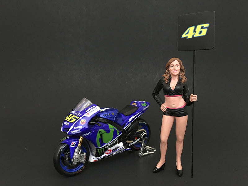 Paddock Girl Figure For 1:18 Scale Models by American Diorama free shipping USA