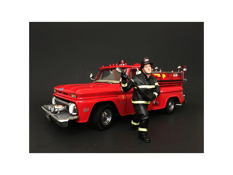 Firefighter with Axe Figurine / Figure For 1:18 Models by American Diorama free shipping USA