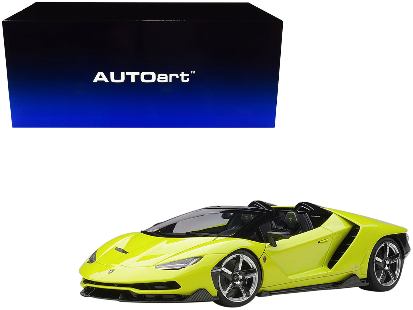 Lamborghini Centenario Roadster Verde Scandal / Solid Light Green 1/18 Model Car by Autoart free shipping USA