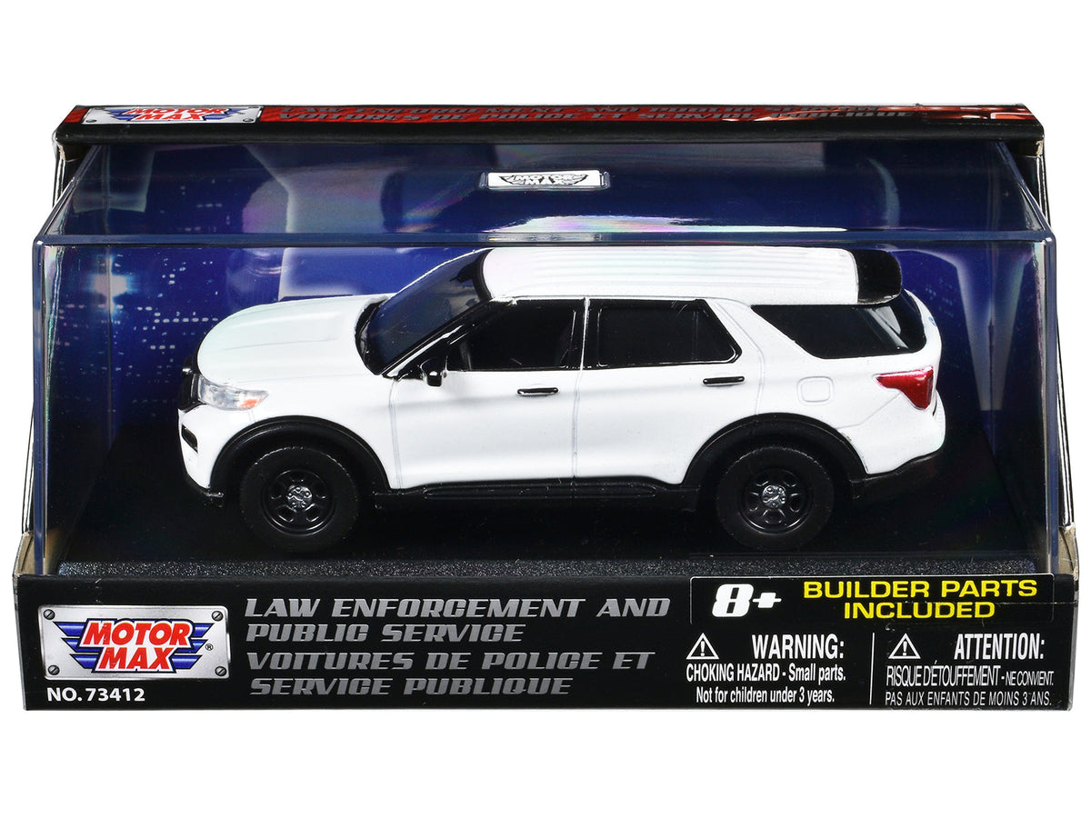 Rapid Vehicles 2022 Ford Police Interceptor Utility White Unmarked "Custom Builder's Kit" "Law...