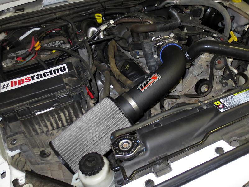 HPS Shortram Air Intake Kit 2007-2011 Jeep Wrangler 3.8L V6, Black