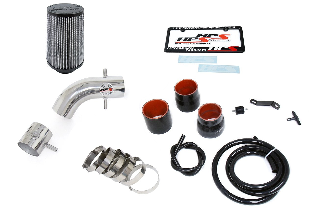 HPS Shortram Air Intake Kit 1996-1998 Toyota Tacoma 3.4L V6, Polish