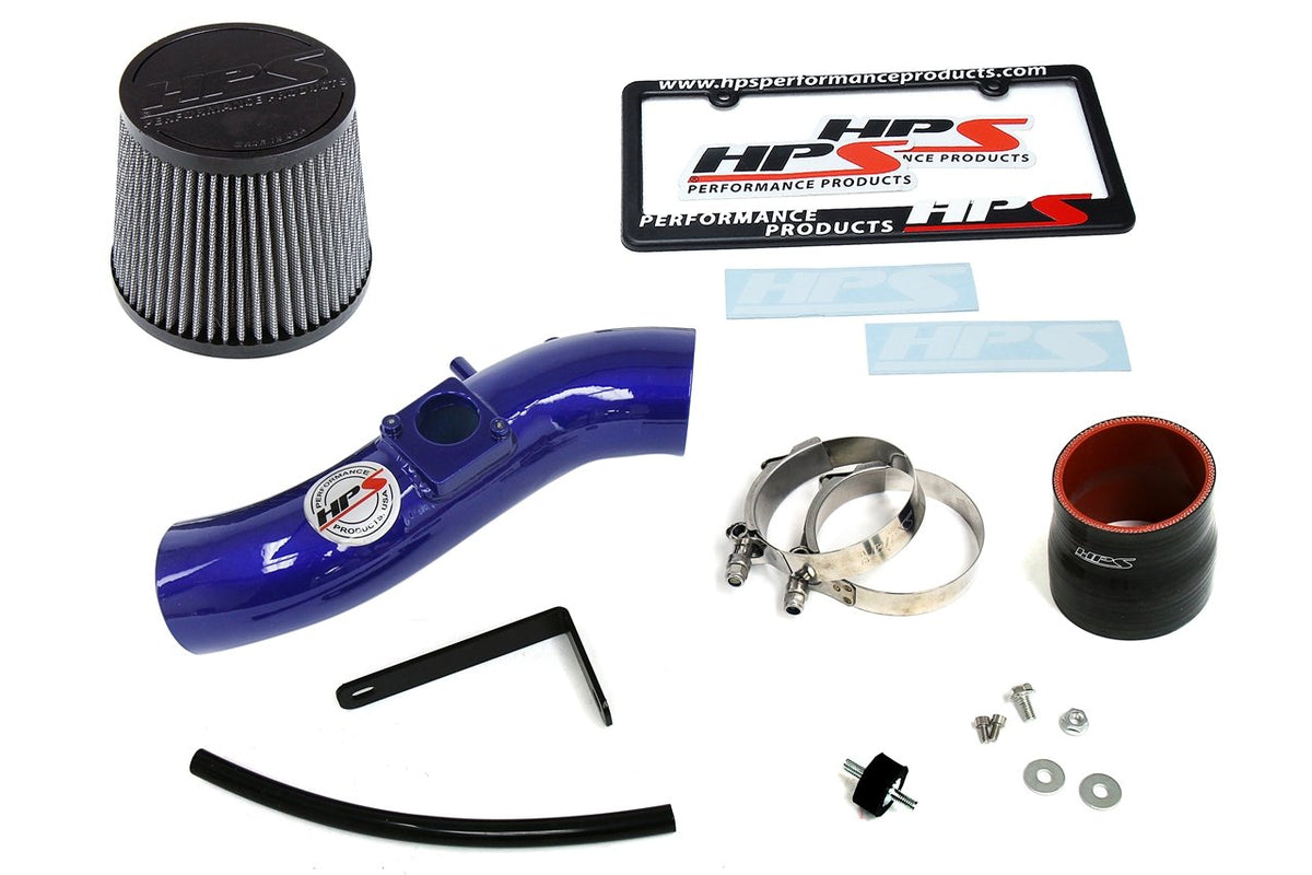 FR SPORT HPS Shortram Air Intake Kit 2003-2004 Pontiac Vibe 1.8L, Blue - View 3
