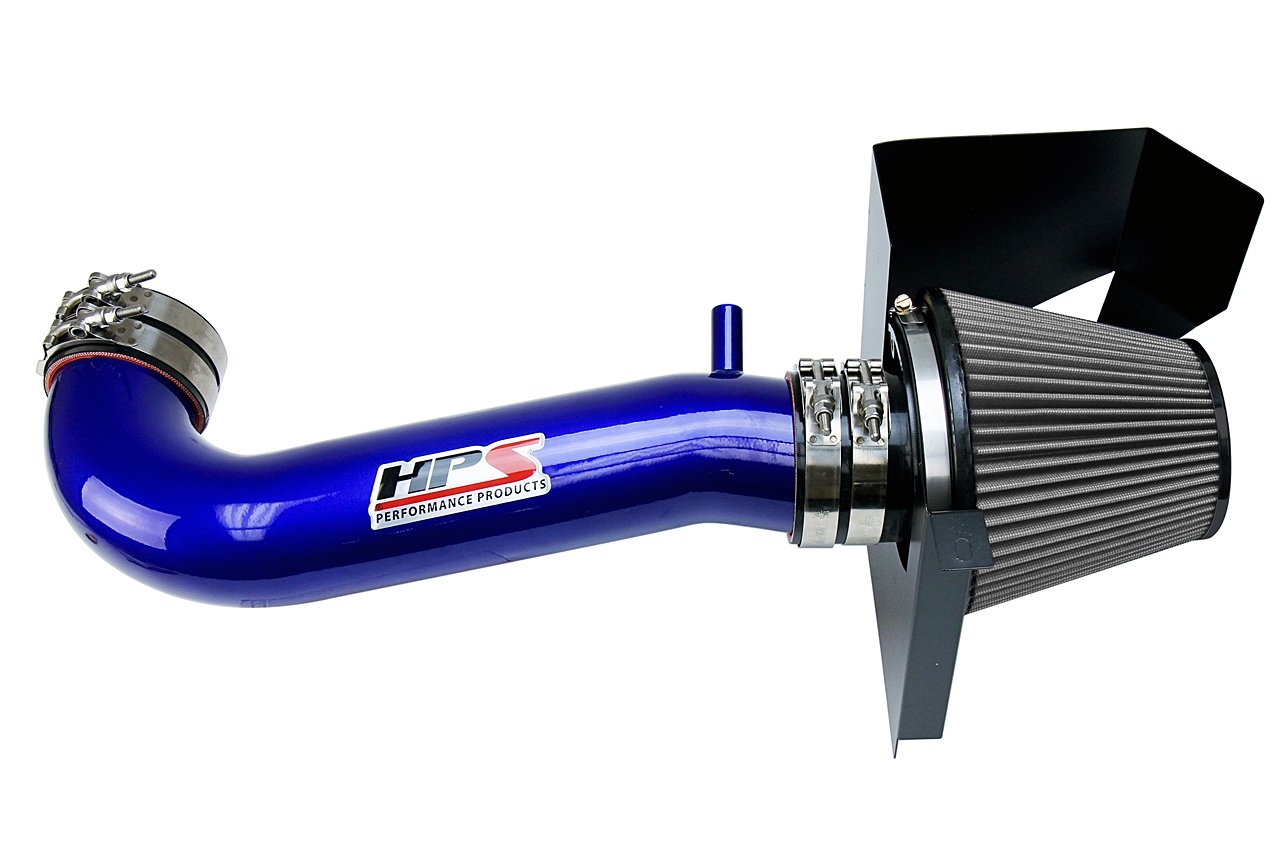 HPS Performance HPS Shortram Air Intake Kit 2011-2017 Dodge Challenger 5.7L V8 except Shaker Hood, Includes Heat Shield, 827-600