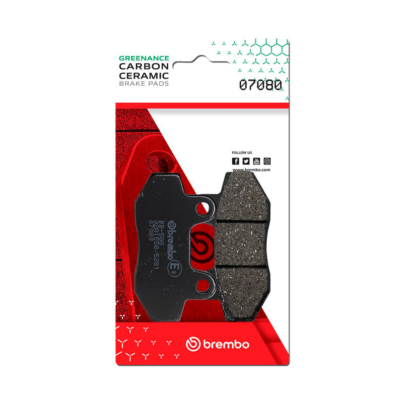 Brembo OE Keeway Ry8/Kymco Nexxon/Peugeot Speedfight/Sachs Madass Carbon Ceramic Brake Pad - Front 07080