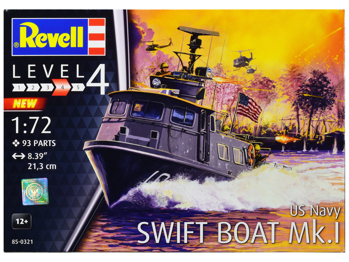 Level 4 Model Kit US Navy Swift Boat Mk.I 1/72 Scale Model by Revell free shipping USA