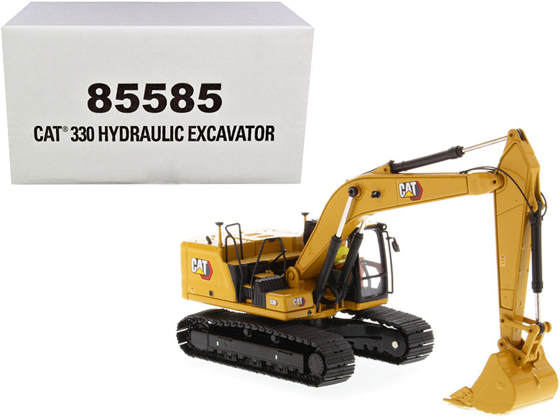 Cat Caterpillar 330 Hydraulic Excavator Next Generation with Operator "High Line Series" 1/50 Diecast Model by Diecast Masters free shipping USA