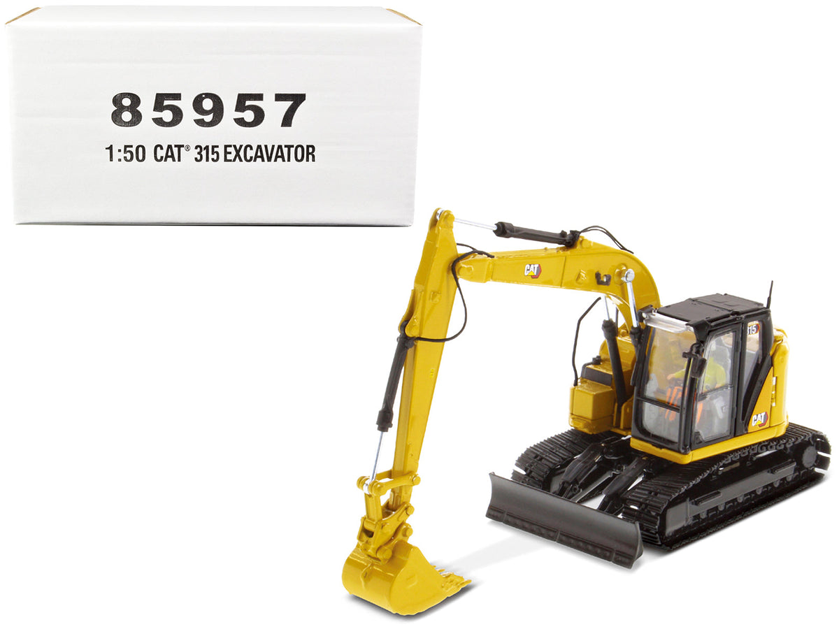 Rapid Vehicles CAT Caterpillar 315 Track Type Hydraulic Excavator Yellow with Operator "High...